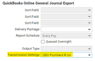 QBO Integration Transmission Setup 2