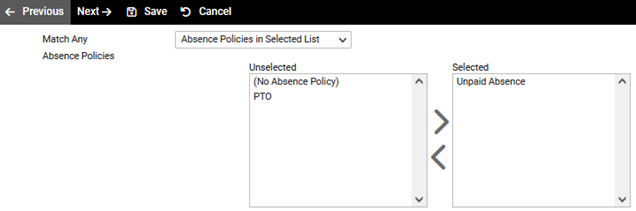 Unpaid Absence w time9