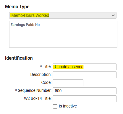 Unpaid Absence wo time1