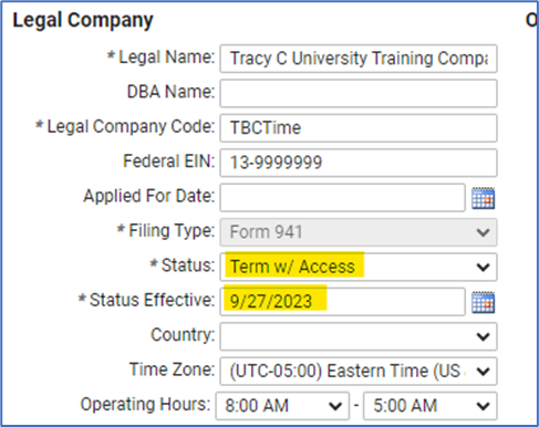 Legal Company 
FederalElN:fOS999999 