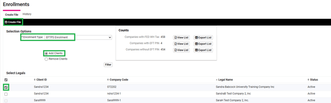 EFTPS Enrollment & Import PINs - 1