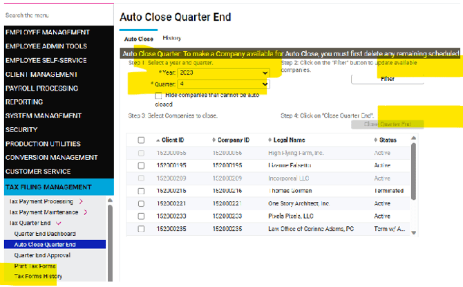 Quarterly Processing Guide - 2