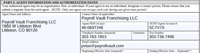 South Carolina UI POA Example 